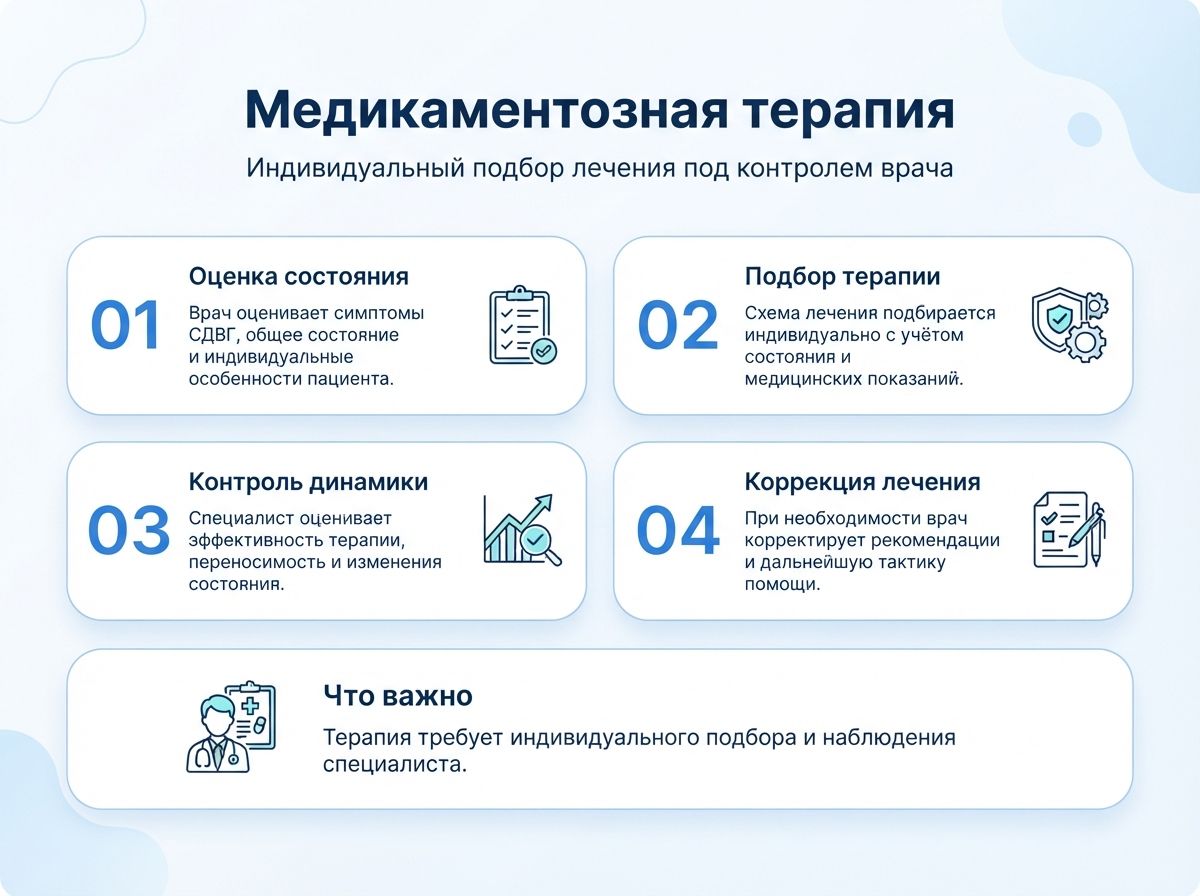 Лечение СДВГ в Хабаровске у детей и взрослыхинфографика